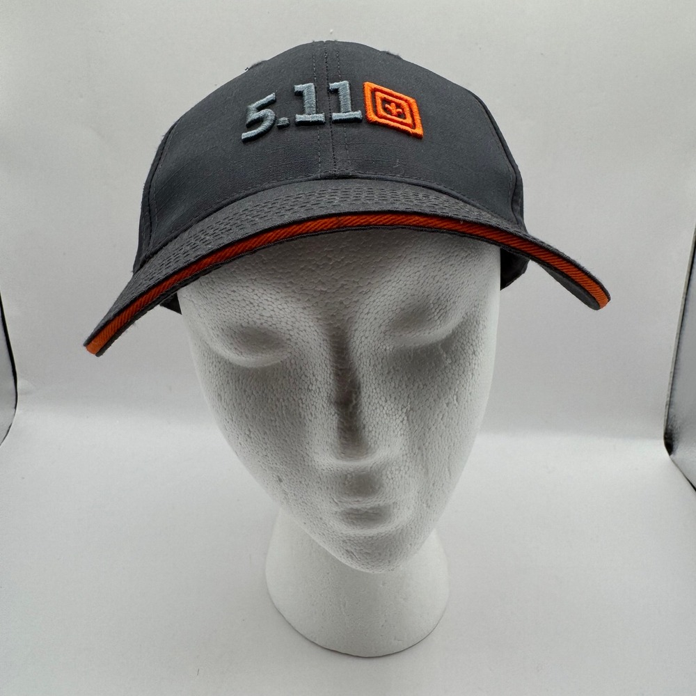 5.11 Tactical Series Hat Mens Grey Orange Excellent 2013 Always Be Ready Cap